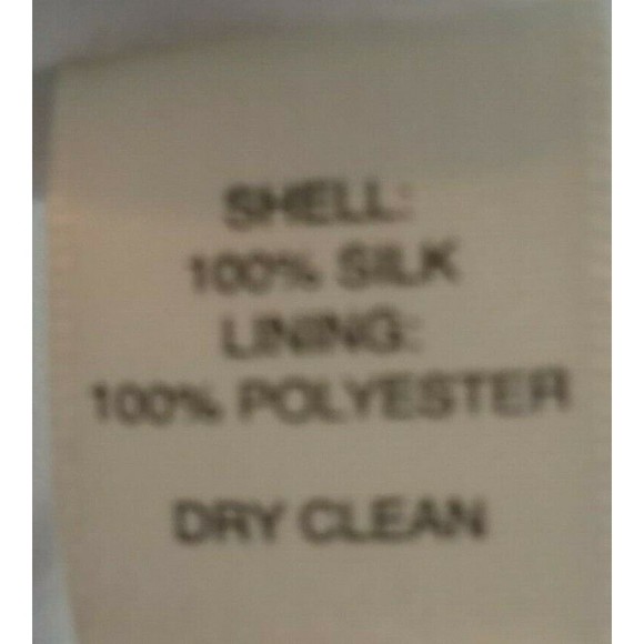 White House Black Market Women (6) 100% Silk Black & White Abstract Floral Dress - Picture 10 of 10